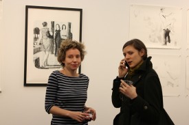 Nicole Wittenberg and Nathlie Provosty with works by Marc Desgrandchamps and Steve Locke