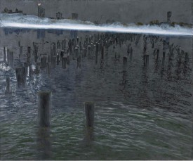 Ena Swansea, It’s Morning Already?, 2014. Oil on graphite on canvas, 60 x 72 inches. Courtesy of Friendman Benda Gallery. Photo: Christopher Burke Studio