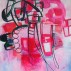 Sandi Slone, Red Letter Day, 2013, oil and acrylic on canvas, 76" x 60."