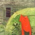 Lois Dodd, Red Shirt and Window, 2013. Oil on panel, 15-3/4 x 16 inches. Courtesy of Alexandre Gallery