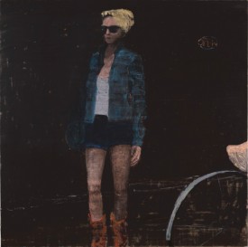 Elisa Jensen, Under the BQE, 2013/14. Oil on linen, 60 x 60 inches. Courtesy of the Artist