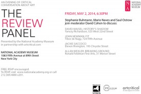 flyer for The Review Panel, May 2 2014