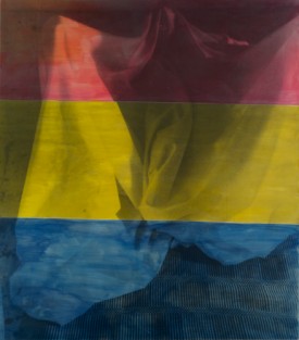 David Salle, Ghost 3, 1992. Ink on photosensitized linen, 85 x 75 inches. © copyright David Salle, VAGA, NY courtesy of Skarstedt NY