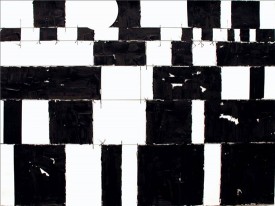 Connie Fox, Sammy's Beach B&W IV, 2010. Acrylic on paper, 22 x 30 inches. Courtesy of Danese/Corey