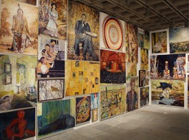 Keith Mayerson at the Whitney Biennial 2014 (Image: Derek Eller Gallery)