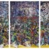 Ali Banisadr, Ran, 2014. Oil on linen, triptych, 96 x 183 inches overall. Courtesy Sperone Westwater, New York