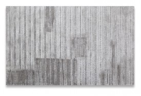 Alison Hall, San Sebastiano, After Perugino, 2011. Graphite and Venetian plaster on panel, 12 x 19 inches. Courtesy of the Artist