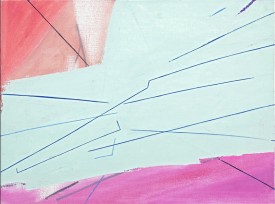 Eve Aschheim, Guess, It's Back. 2014 ?Oil on canvas on panel, 12-1/8 x 16-1/4 inches. Courtesy of Lori Bookstein Fine Art