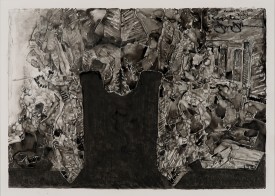 Jasper Johns, Untitled, 2013. Ink on Plastic27-1/2 x 36 inches. The Museum of Modern Art, New York. Promised gift from a private collection. Art © Jasper Johns/Licensed by VAGA, New York, NY. Photograph: Jerry Thompson