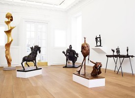 Works by Germaine Richier including La Spirale, 1957, far left, featured in the exhibition under review. Courtesy of Dominique Lévy, New York.