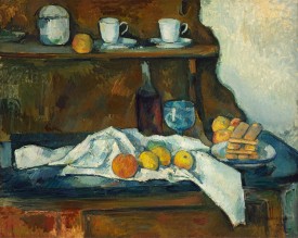 Paul Cézanne, The Buffet, 1887-79. Oil on linen, 65 x 81 cm. Museum of Fine Arts, Budapest