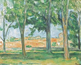 Paul Cézanne, The Chestnut Trees of Jas de Bouffan, c. 1885. Oil on linen, 65 x 81 cm. Volkart Foundation, Switzerland