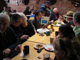 A recent meeting of the Breakfast group, Berkeley, California
