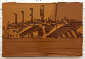 Stuart Elster, In Dazzle Brown, 2012. Oil on canvas, 16 x 24 inches. Courtesy of Junior Projects