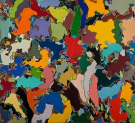 Joyce Robins, Big View, 1974. Oil on canvas, 50 x 70 inches. Courtesy of THEODORE:Art