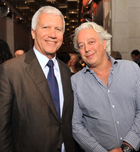 Larry Gagosian and Aby Rosen in Miami, 2012. Photo: Seth Browarnik