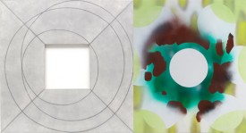 cover image: Robert Mangold, left, Framed Square with Open Center II, 2013. 2014 Robert Mangold/Artists Rights Society (ARS), New York, Pace Gallery; Shirley Kaneda, Restrained Decadence , 2014. Acrylic and linen on canvas, 64 x 54 inches. Courtesy of Galerie Richard