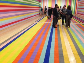 Polly Apfelbaum, installation, For the Love of Gene Davis, 2014, Temple Contemporary, Tyler School of Art, Temple University. Courtesy of the Artist
