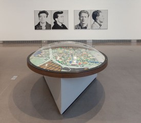 Installation view, "13 Most Wanted Men: Andy Warhol and the 1964 World's Fair," 2014. Courtesy of The Queens Museum.