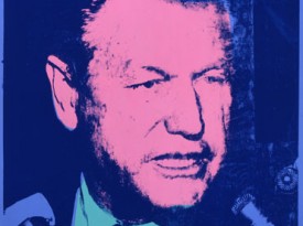 Andy Warhol, Nelson Rockefeller, 1967. Acrylic and silkscreen on canvas, 75 x 56 x 1 1/4 inches. Copyright The Andy Warhol Foundation, courtesy of The Queens Museum.