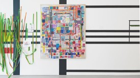 Installation view, "paintingassupermodel," 2014, at Ameringer McEnery & Yohe. Courtesy of the artist and Ameringer McEnery & Yohe