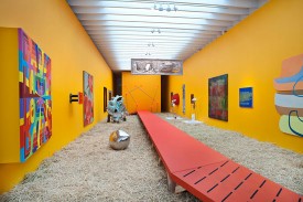 Installation view, "Bloodflames Revisited," 2014, at Paul Kasmin. Courtesy of Paul Kasmin Gallery.