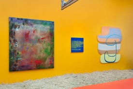 Installation view, "Bloodflames Revisited," 2014, at Paul Kasmin. Courtesy of Paul Kasmin Gallery.