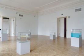 Ann Veronica Janssens,installation view, “MANIFESTA 10,” General Staff Building, State Hermitage Museum. Courtesy the artist. Commissioned by “MANIFESTA 10,” St. Petersburg.