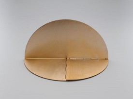 Lygia Clark, Relógio de sol ("Sundial"), 1960. Aluminum with gold patina. Dimensions variable, approximately 20 7/8 x 23 x 18 1/8 inches. The Museum of Modern Art, New York. Gift of Patricia Phelps de Cisneros in honor of Rafael Romero. Courtesy Associação Cultural “O Mundo de Lygia Clark,” Rio de Janeiro.