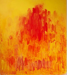 Christopher Le Brun, Enter the City, 2014. Oil on Canvas, 120 x 105 inches. Courtesy of Friedman Benda