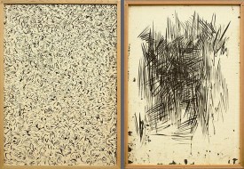 Roman Opalka, Etude sur le, mouvement, 1959-1960, Ink on paper, 34 7/8 x 25 inches. © 2014 Artists Rights Society (ARS), New York / ADAGP, Paris