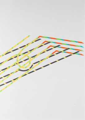 Tomma Abts, Untitled #7, 2013. Colored pencil and pencil on paper, 35-1/2 x 25-7/8 inches (90.2 x 65.7 cm). Courtesy of David Zwirner Gallery