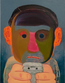Nicole Eisenman, Breakup, 2011. Oil and mixed media on panel, 56 x 43 inches. Courtesy of the artist and Susanne Vielmetter Los Angeles Projects