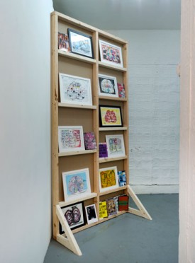 Installation view, "Munro Galloway: Brain System," 2014, at Soloway Gallery. Photograph by John Berens, courtesy of the artist and Soloway Gallery.