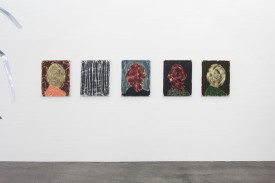 Installation view, "Robert Janitz: Oriental Lumber," 2014, at Meyer Riegger Berlin. Courtesy of the gallery.