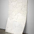 Kate Shepherd, Central Park, double cut @ 1, cool white, 2014. Enamel on birch plywood, 29 x 17.5 inches. Courtesy of Galerie Lelong