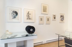 Installation view, "Xanti Schawinsky: Eclipse," at Broadway 1602. Photograph courtesy of Broadway 1602.