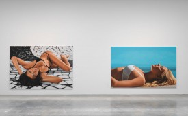 Installation shot of Richard Phillips at Gagosian Gallery, 2012. Photo by Rob McKeever
