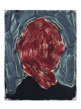 Robert Janitz, Le Prince Roumain, 2014. Oil, wax, flour on linen, 63.5 x 51 cm. Courtesy of the artist and Meyer Riegger Berlin.