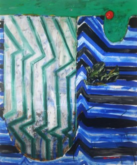 John Walker, The Sea No. II, 2014, Oil on canvas, 72 x 60 inches. Courtesy of Alexandre Gallery