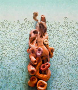 Alexander Ross, Untitled, 2014. Oil on canvas, 62 x 54 inches. Courtesy of the artist and David Nolan Gallery.