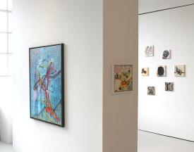 Detlef Aderhold, installation view of "Null Komma Null," 2014, at Rogue Space Chelsea. Courtesy of the artist.