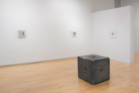 Jackie Winsor, Painted Piece, 1979. Installation view at The Aldrich Contemporary Art Museum, Ridgefield, 2014. Milwaukee Art Museum. Photo: Chad Kletisch