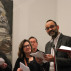Alex Nagel reading with Christian Viveros-Faune, Sharon Butler and Drew Lowenstein. Photo: Anna Shukeylo