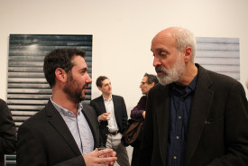 Benjamin Benus and Stuart Shils, with Xico Greenwald and Eric Holzman in background. Photo: Anna Shukeylo