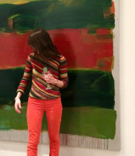 Nora Griffin color and motif coordinated with the work of Sean Scully. Photo: Peter Reginato