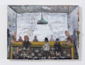 Tom Anholt, Irish Family, 2014, oil on panel, 30 x 40 cm. Courtesy of Galerie Mikael Andersen, Copenhagen