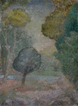 Eric Holzman, Kesico, 2000-14. Oil on canvas, 12 x 9 inches. Courtesy of Lori Bookstein Fine Art