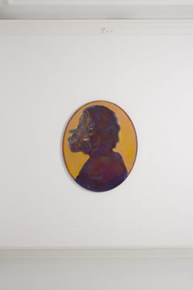 Ryan Mosley, Distant Ancestor XI, 2013. Oil on linen on board, 120 x 100 cm. Courtesy of Galerie Mikael Andersen, Copenhagen