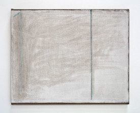 John Zurier, Afternoon (S.H.G.), 2014. Distemper on linen, 28 x 35 inches. Courtesy the artist and Peter Blum Gallery, New York